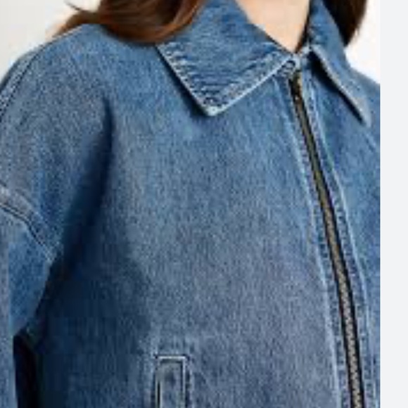 ⭐️Jean Zip Jacket - Picture 1 of 9